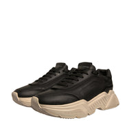 Dolce & Gabbana Black White Daymaster Low Top Sneakers Shoes