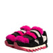 Dolce & Gabbana Black Pink Fur Embellished Sneakers Shoes