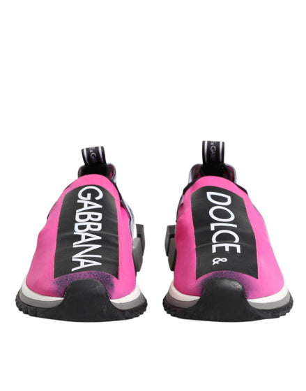 Dolce & Gabbana Φούξια Λευκά Slip On Αθλητικά Παπούτσια Sorrento