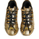 Dolce & Gabbana Χρυσά NS1 Sneakers με κορδόνια από ελαστική δαντέλα
