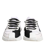 Dolce & Gabbana White Black NS1 Low Top Sneakers Shoes