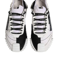 Dolce & Gabbana White Black NS1 Low Top Sneakers Shoes