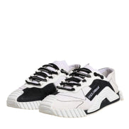 Dolce & Gabbana White Black NS1 Low Top Sneakers Shoes