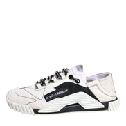 Dolce & Gabbana White Black NS1 Low Top Sneakers Shoes