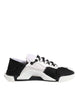Dolce & Gabbana White Black NS1 Low Top Sneakers Shoes