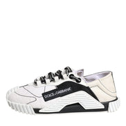 Dolce & Gabbana White Black NS1 Low Top Sneakers Shoes