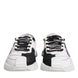 Dolce & Gabbana White Black NS1 Low Top Sneakers Shoes