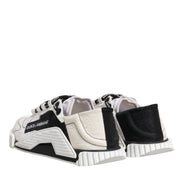 Dolce & Gabbana White Black NS1 Low Top Sneakers Shoes