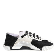 Dolce & Gabbana White Black NS1 Low Top Sneakers Shoes