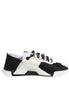 Dolce & Gabbana White Black NS1 Low Top Sneakers Shoes