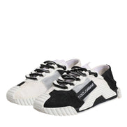 Dolce & Gabbana White Black NS1 Low Top Sneakers Shoes
