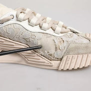 Dolce & Gabbana White Lace NS1 Low Top Sneaker Sports Shoes
