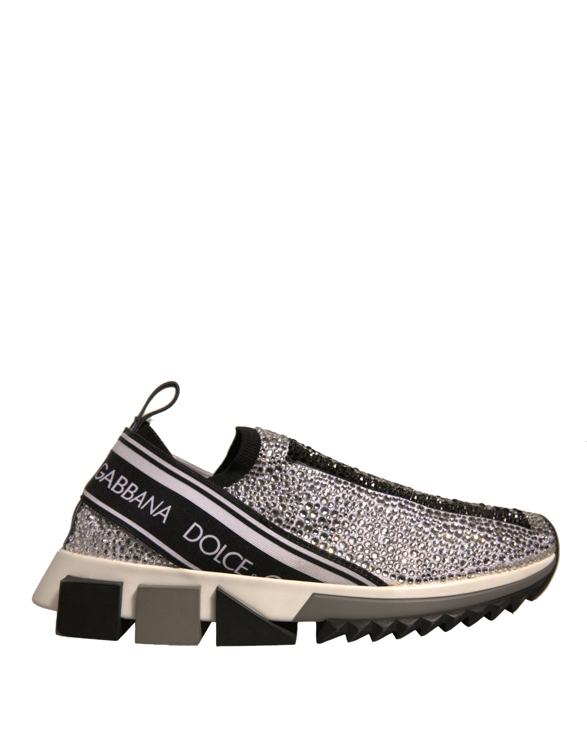 Dolce & Gabbana Ασημένια Σαγιονάρες από στρας Sorrento