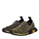 Dolce & Gabbana Χρυσά Glitter Leopard Sneakers Sorrento Παπούτσια