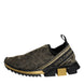 Dolce & Gabbana Χρυσά Glitter Leopard Sneakers Sorrento Παπούτσια