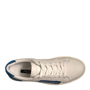 Dolce & Gabbana White Suede Leather Low Top Sneakers Shoes