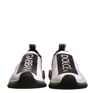 Dolce & Gabbana White Black Slip On Sorrento Sneakers Shoes