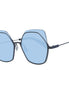 Yohji Yamamoto Gray Metal & Plastic Sunglasses
