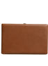 Dolce & Gabbana Brown Leather Clutch Evening Crossbody Bag