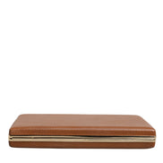 Dolce & Gabbana Brown Leather Clutch Evening Crossbody Bag