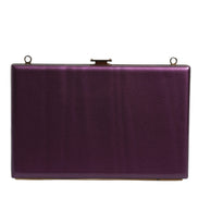 Dolce & Gabbana Purple Leather Clutch Evening Crossbody Bag