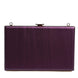 Dolce & Gabbana Purple Leather Clutch Evening Crossbody Bag