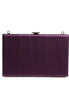 Dolce & Gabbana Purple Leather Clutch Evening Crossbody Bag