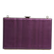 Dolce & Gabbana Purple Leather Clutch Evening Crossbody Bag