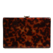Dolce & Gabbana Brown Leather Clutch Evening Crossbody Bag