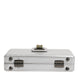 Dolce & Gabbana Metallic Silver DG BOX Leather Shoulder Strap Bag