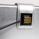 Dolce & Gabbana Metallic Silver DG BOX Leather Shoulder Strap Bag
