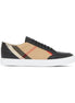 Burberry Black Leather New Salmond Sneakers