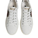 Dolce & Gabbana Λευκά Δερμάτινα Sneakers Παπούτσια με Καρδιές