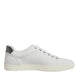 Dolce & Gabbana Λευκά Δερμάτινα Sneakers Παπούτσια με Καρδιές
