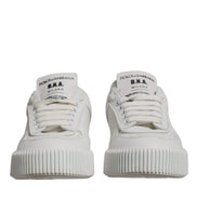 Dolce & Gabbana White Miami Leather Low Top Sneakers Shoes
