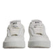 Dolce & Gabbana White Miami Leather Low Top Sneakers Shoes