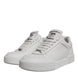 Dolce & Gabbana White Miami Leather Low Top Sneakers Shoes