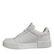 Dolce & Gabbana White Miami Leather Low Top Sneakers Shoes