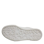 Dolce & Gabbana White Miami Leather Low Top Sneakers Shoes
