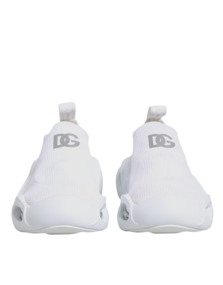 Dolce & Gabbana Λευκά Slip On Wave Low Top Αθλητικά Παπούτσια