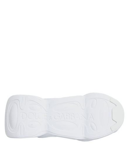 Dolce & Gabbana White Slip On Wave Low Top Sneakers Shoes