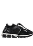 Dolce & Gabbana Black Mesh Sorrento Trekking Sneakers Shoes
