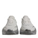 Dolce & Gabbana White Silver Daymaster Low Top Sneaker Shoes