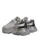 Dolce & Gabbana White Silver Daymaster Low Top Sneaker Shoes
