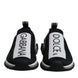 Dolce & Gabbana Black White Slip On Sorrento Sneakers Shoes