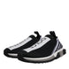 Dolce & Gabbana Black White Slip On Sorrento Sneakers Shoes