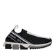 Dolce & Gabbana Black White Slip On Sorrento Sneakers Shoes