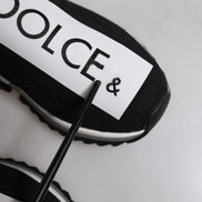 Dolce & Gabbana Black White Slip On Sorrento Sneakers Shoes