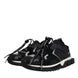 Dolce & Gabbana Black Mesh Sorrento Trekking Sneakers Shoes