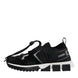 Dolce & Gabbana Black Mesh Sorrento Trekking Sneakers Shoes